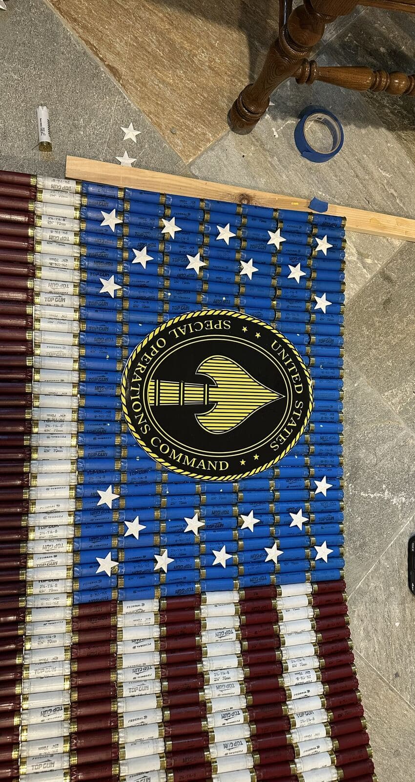 Close-up of the seal